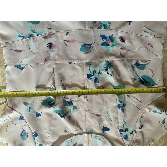 Lane Bryant 16 MIDI Floral Dress Pink - Picture 3 of 5